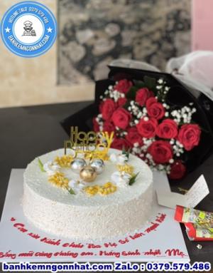 Combo Bánh Kem Và Hoa Tươi 69